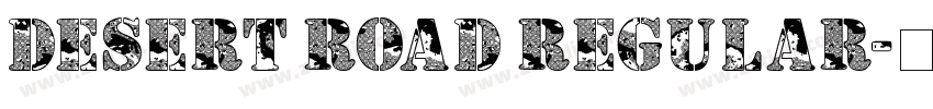 Desert Road Regular字体转换